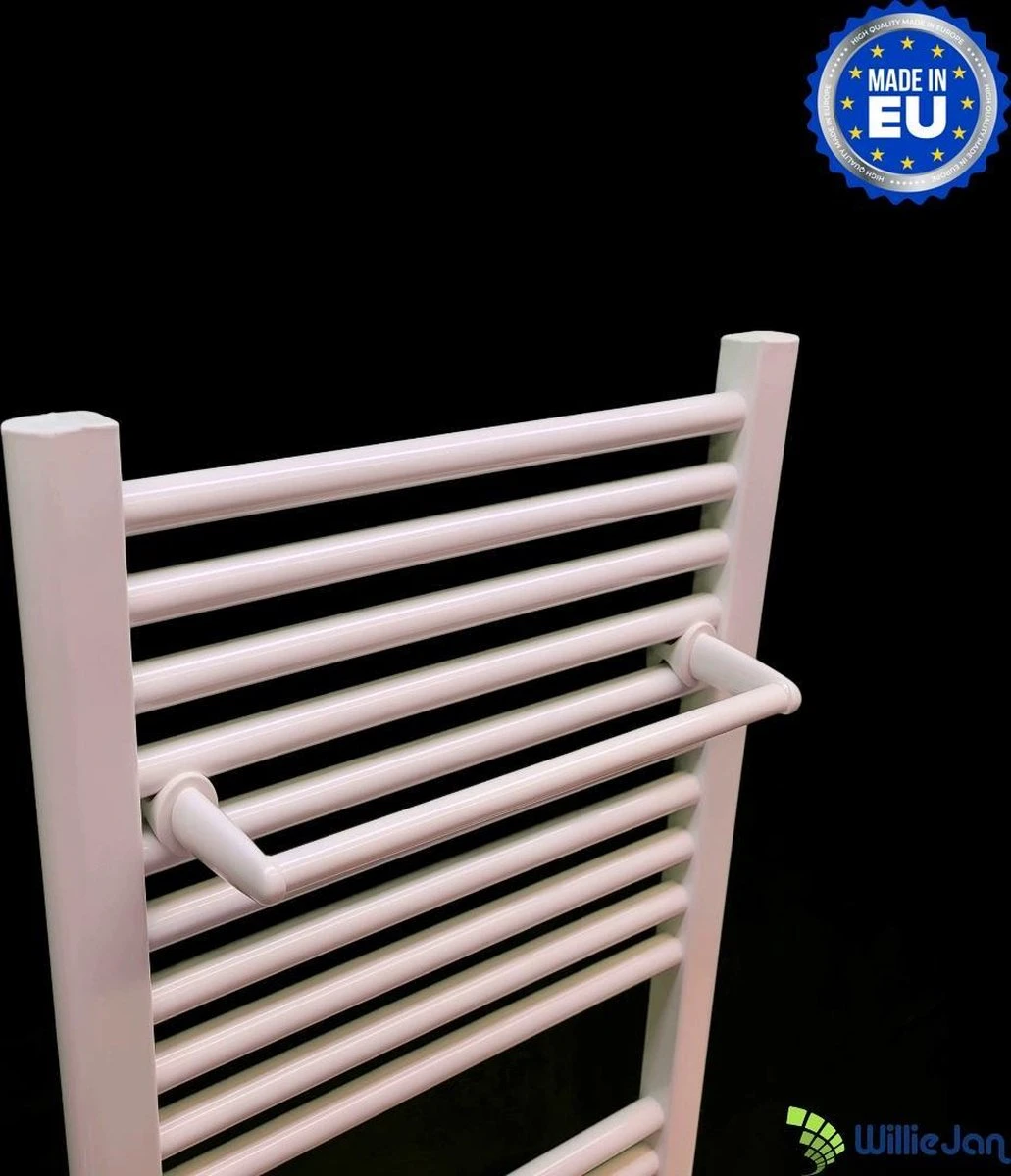 WillieJan Radiator Handdoeken Droog Rek 940W – Wit – 1 Stang – 36 Cm – Radiatorbevestiging – Zonder Boren - Afbeelding 6