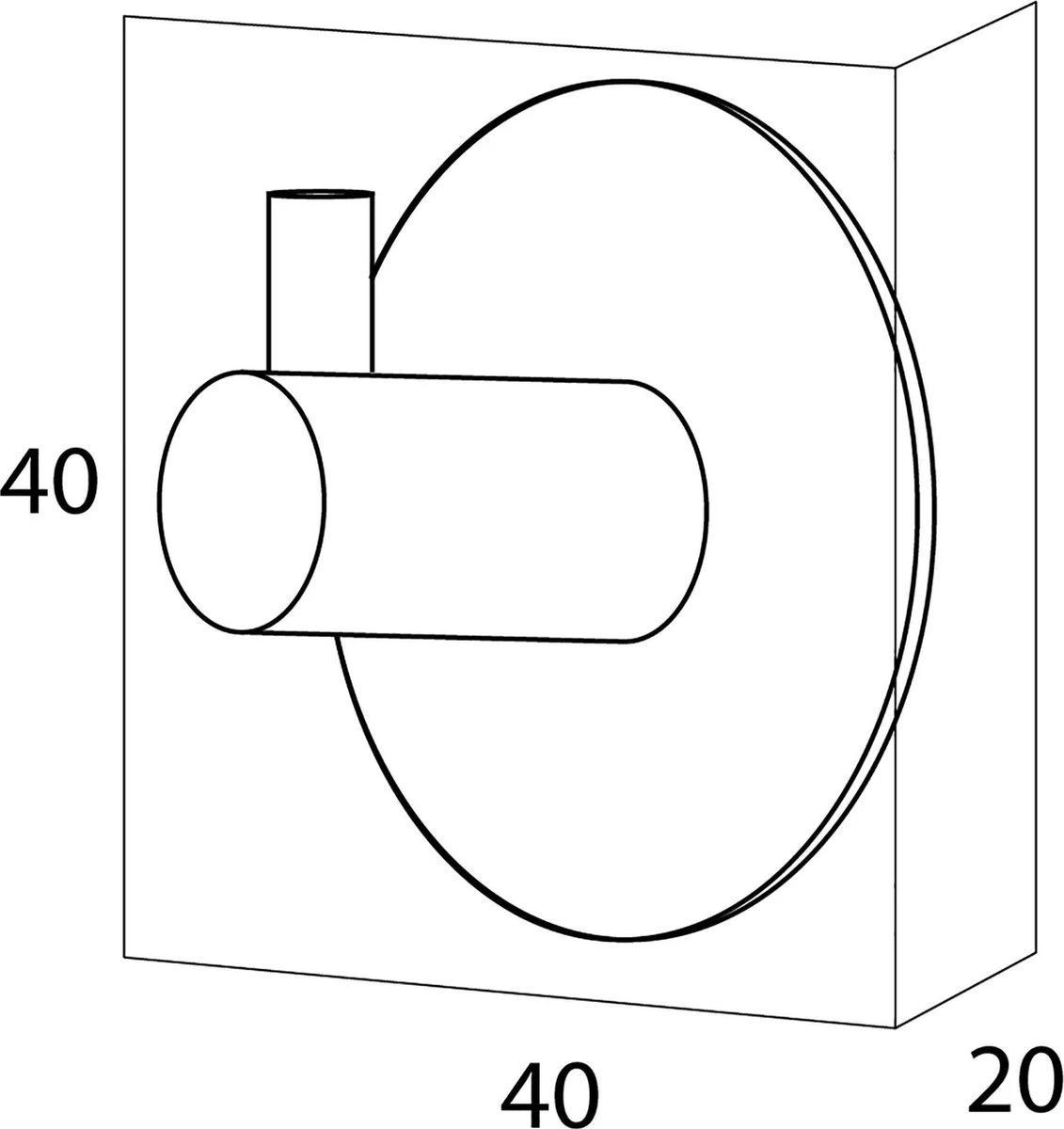 Tiger - Handdoekhaak Rhino - RVS Geborsteld - Afbeelding 3