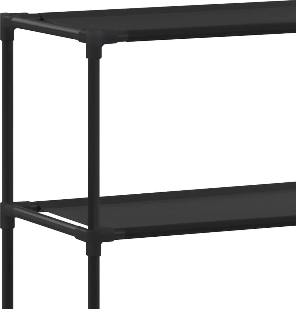 VidaXL Opbergrek Voor Boven Wasmachine 3-laags 69x28x169 Cm Zwart - Afbeelding 8