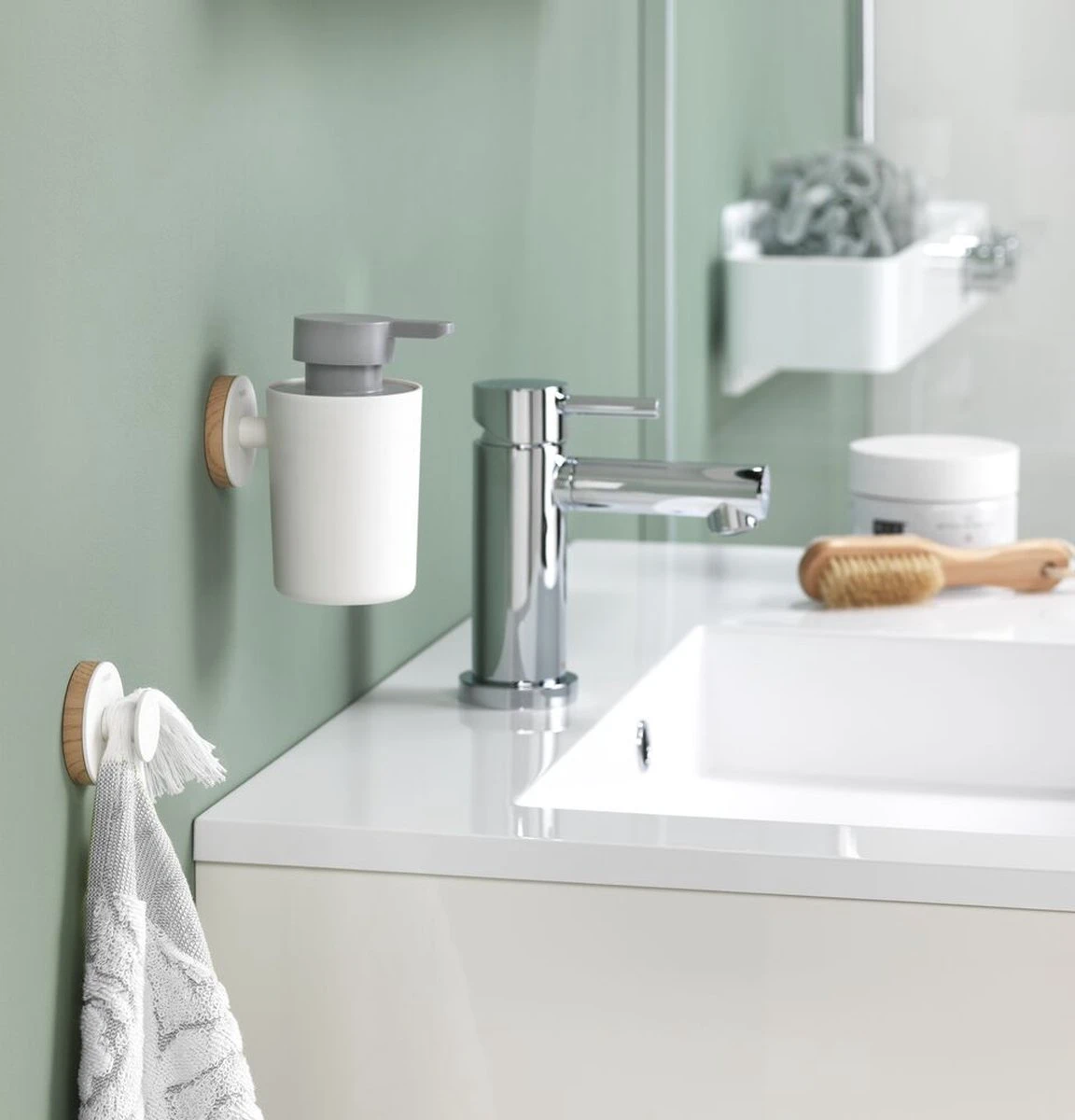 Tiger Urban - Handdoekhaak Groot (1x) - ø 5 Cm - Inclusief 2 Decorringen - Wit - Afbeelding 12