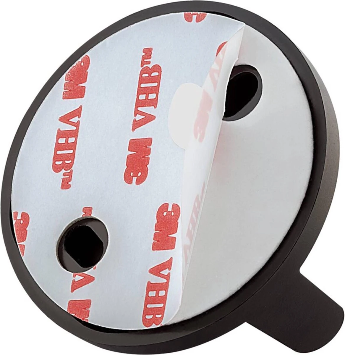 Tiger Tune - Toiletrolhouder Met Klep - Zwart Metaal Geborsteld / Zwart - Afbeelding 6