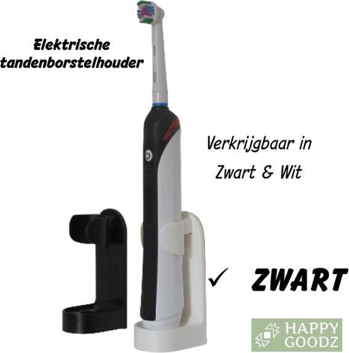Kwalitatieve Elektrische Tandenborstelhouders ZWART 1 Stuk - Zonder Boren - Geschikt Voor Oral B Toothbrush - Zelfklevend Hangende Houder Voor Elektrische Tandenborstels - Tandenborstelhouder- Standaard - Accessoire - Afbeelding 8