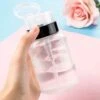 Doodadeals® Pompflesje - 2 Stuks X 220 Ml - Navulbaar - Pompfles - Pompflacon Leeg - 2x Pomp Dispenser - Voor Nagellak Remover - Make-up Remover - Alcohol