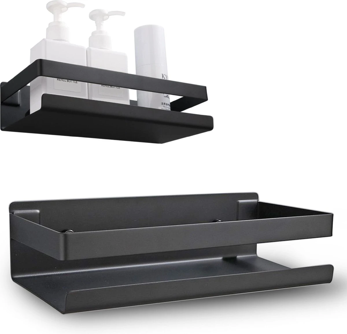 Roegaarden Doucherek Zonder Boren - Doucherekjes - Hangend - Zwart RVS - 23 CM