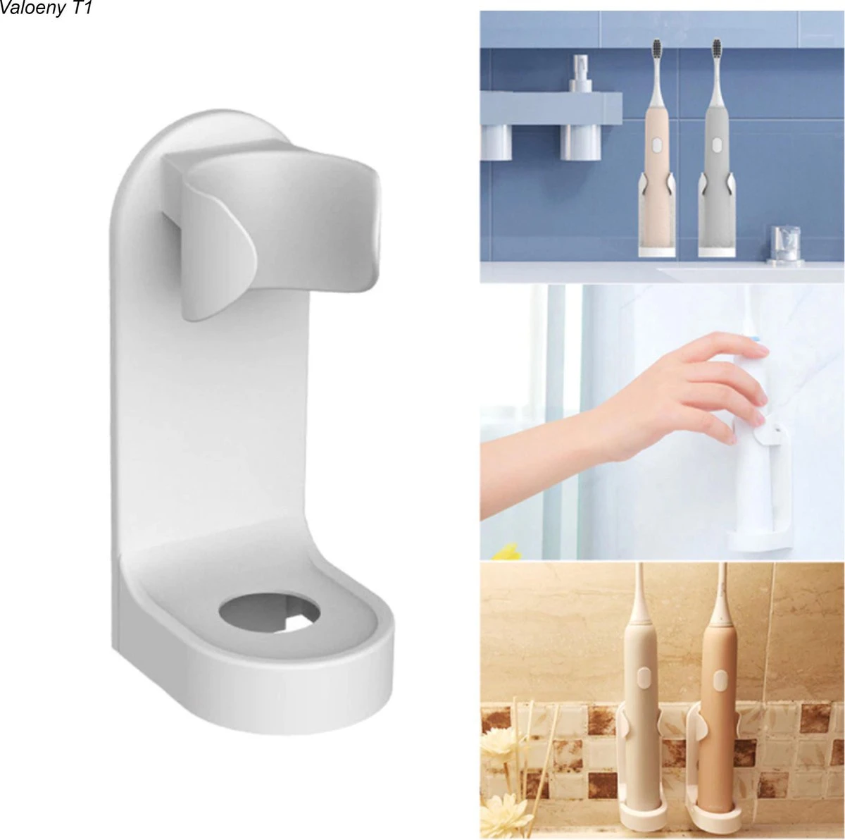 Merkloos Elektrische Tandenborstelhouder - Wit - Afbeelding 4