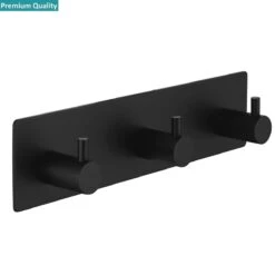 Merkloos Handdoekhaakjes - 3 In 1 Handdoekhaak - Wandhaak - Muurhaak - Zwart