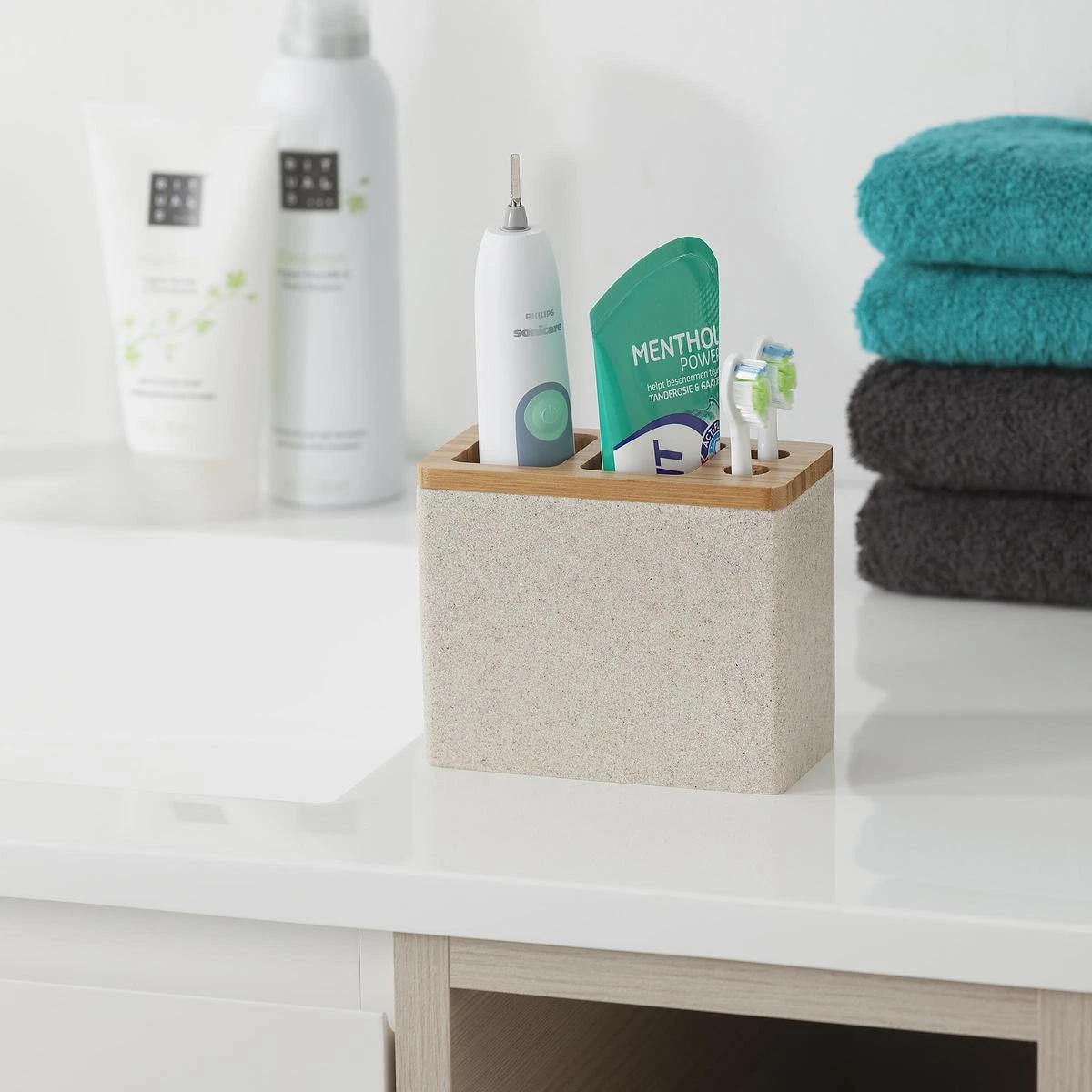 Sealskin Grace Tandenborstelhouder Vrijstaand - Zand - Afbeelding 3