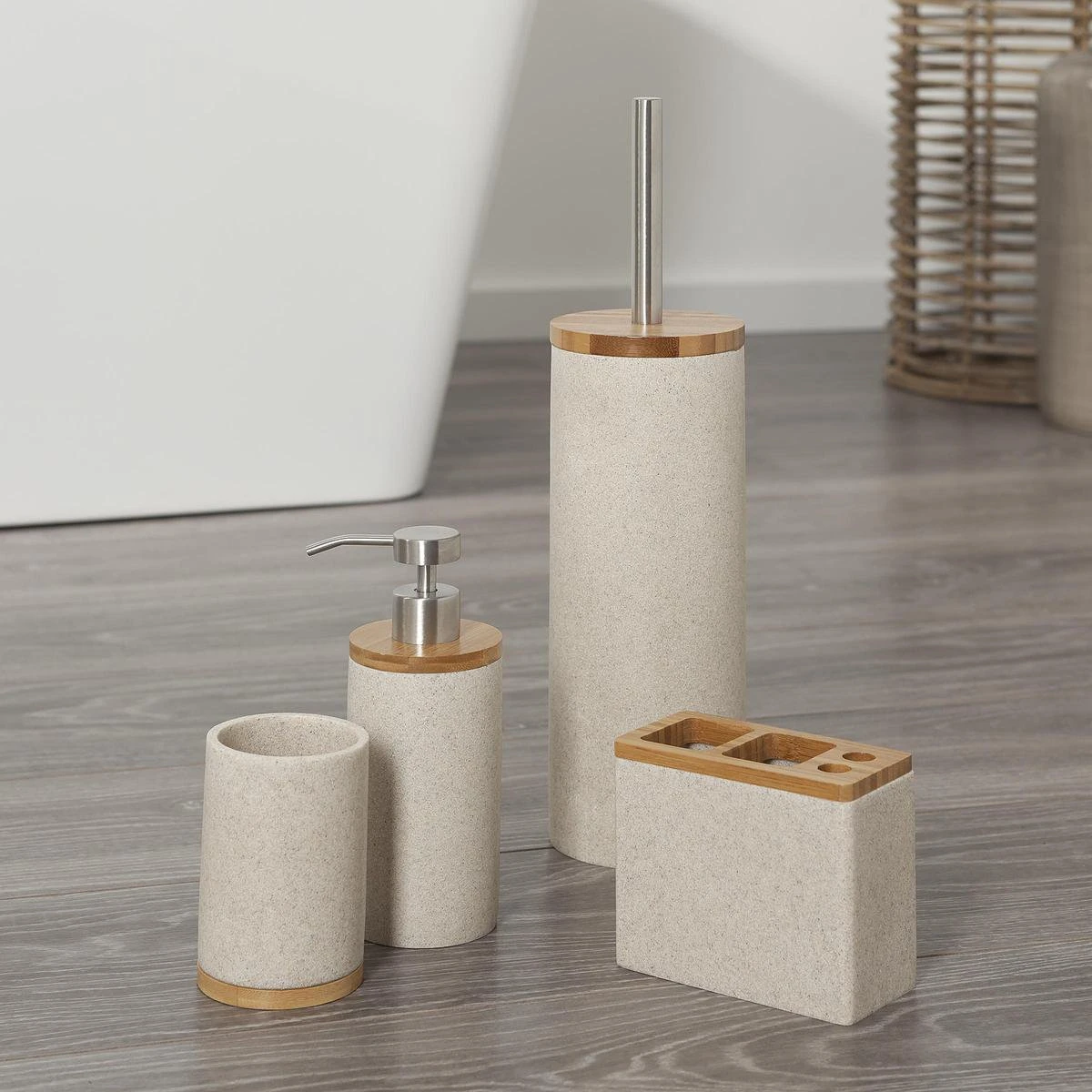 Sealskin Grace Tandenborstelhouder Vrijstaand - Zand - Afbeelding 5