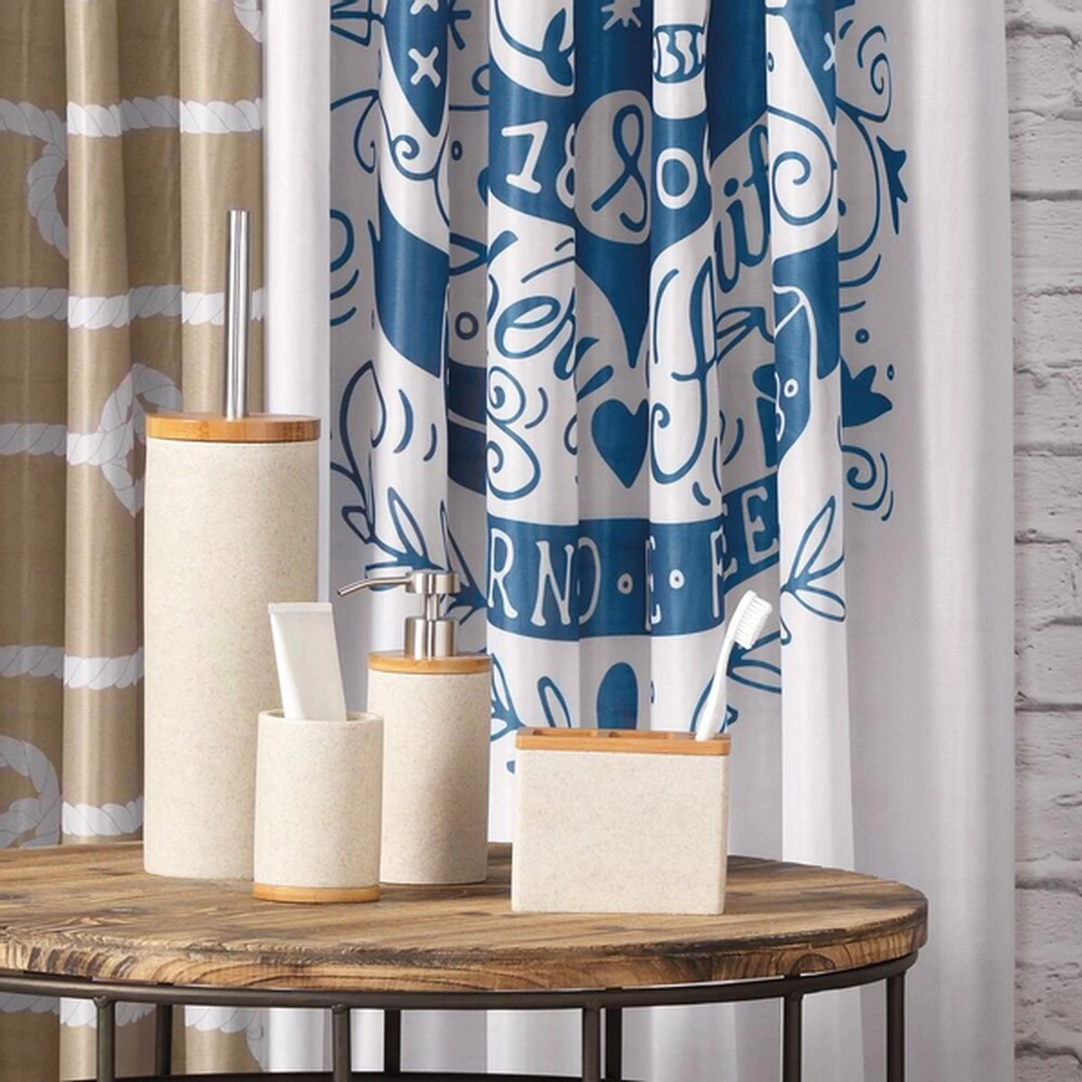 Sealskin Grace Tandenborstelhouder Vrijstaand - Zand - Afbeelding 7