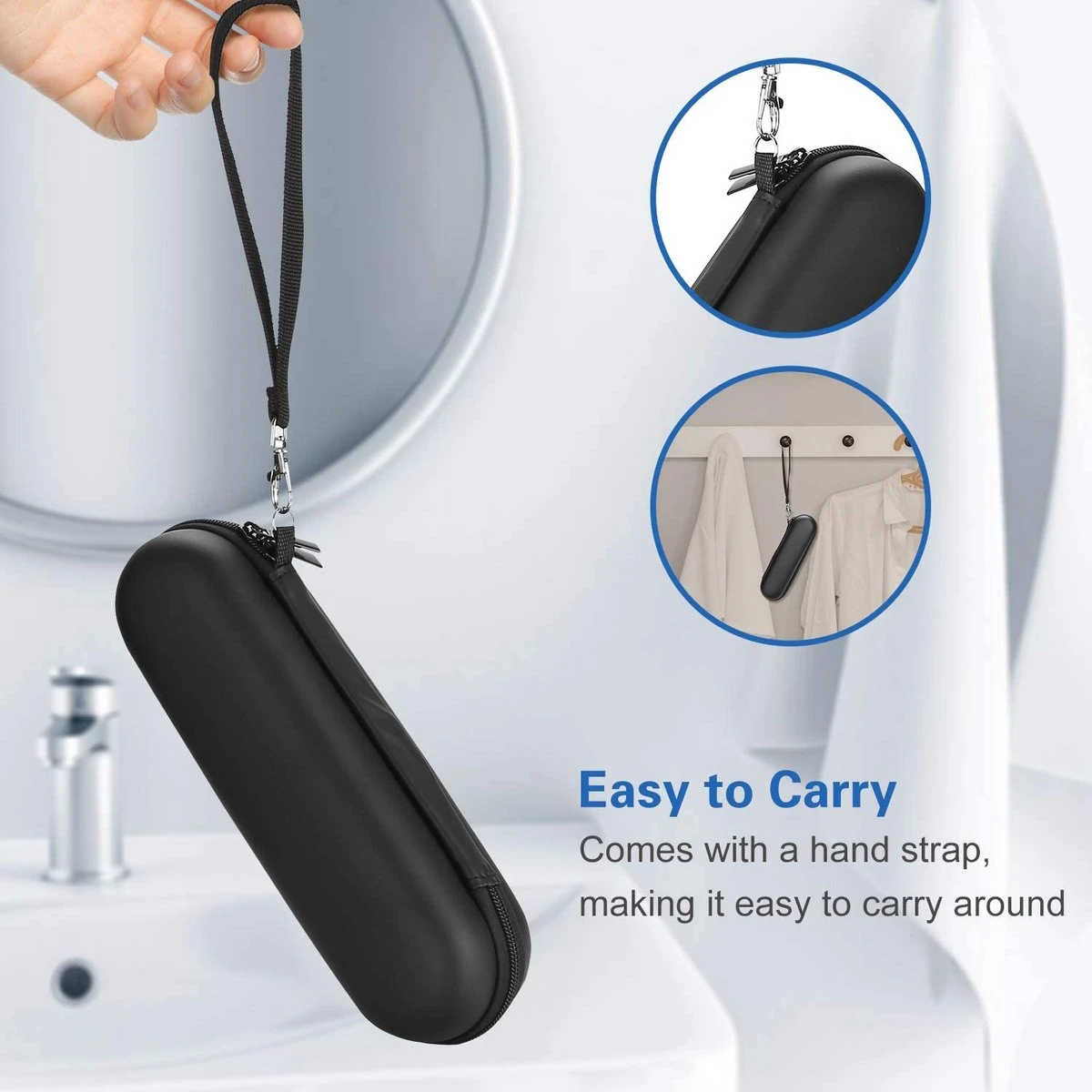 Hoes Voor Oral-B Tandenborstel, Etui, Harde Schaal, Philips Elektrische Tandenborstel, Reisetui, Draagtas, Elektrische Tandenborstelhouder, Houder, Houder, Reistas, Zwart - Afbeelding 3