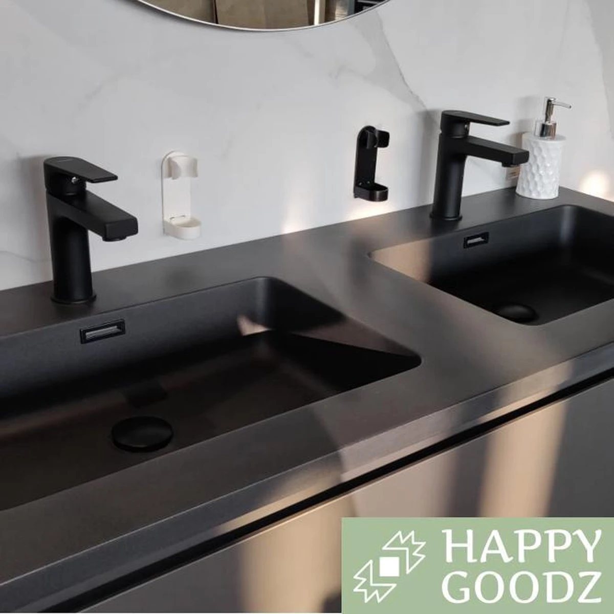 Kwalitatieve Elektrische Tandenborstelhouders ZWART 1 Stuk - Zonder Boren - Geschikt Voor Oral B Toothbrush - Zelfklevend Hangende Houder Voor Elektrische Tandenborstels - Tandenborstelhouder- Standaard - Accessoire - Afbeelding 2