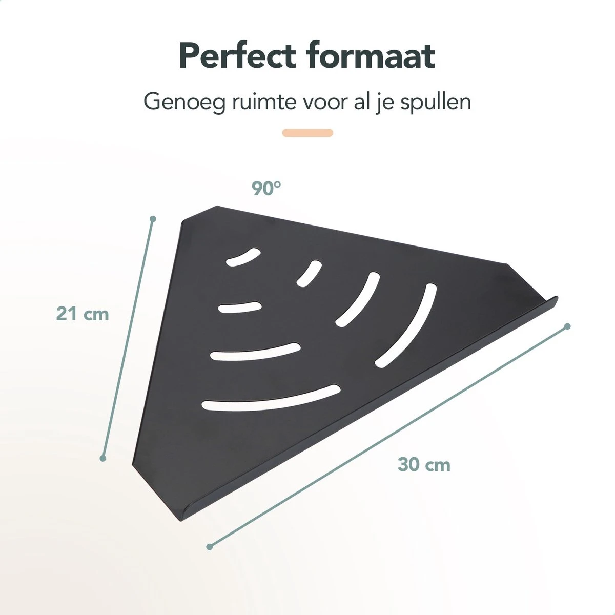 Doucherek - Doucherek Zonder Boren - Doucherekjes - Doucherek Hangend - Doucherekje - Doucherekje Zonder Boren - Doucherek Zwart - Hoek - 2 Stuks - Met Haakjes - Inclusief Montage Materiaal - Hoogwaardig Afgewerkt - EJC Products - Afbeelding 6