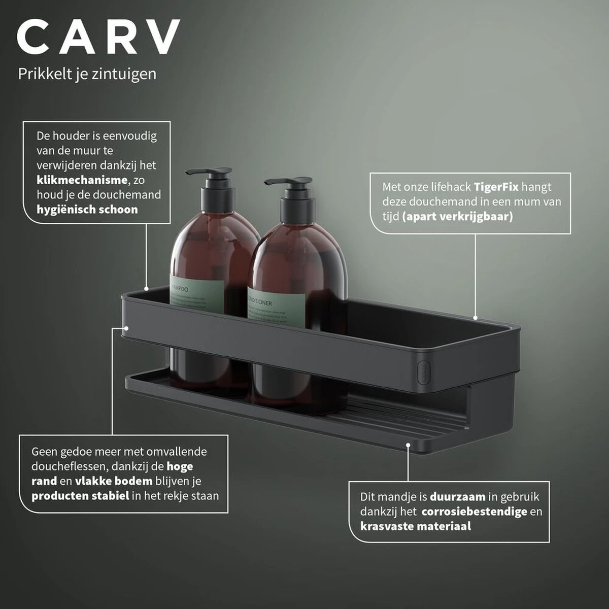 Tiger Carv - Douchemand 28 Cm - Zwart - Afbeelding 7