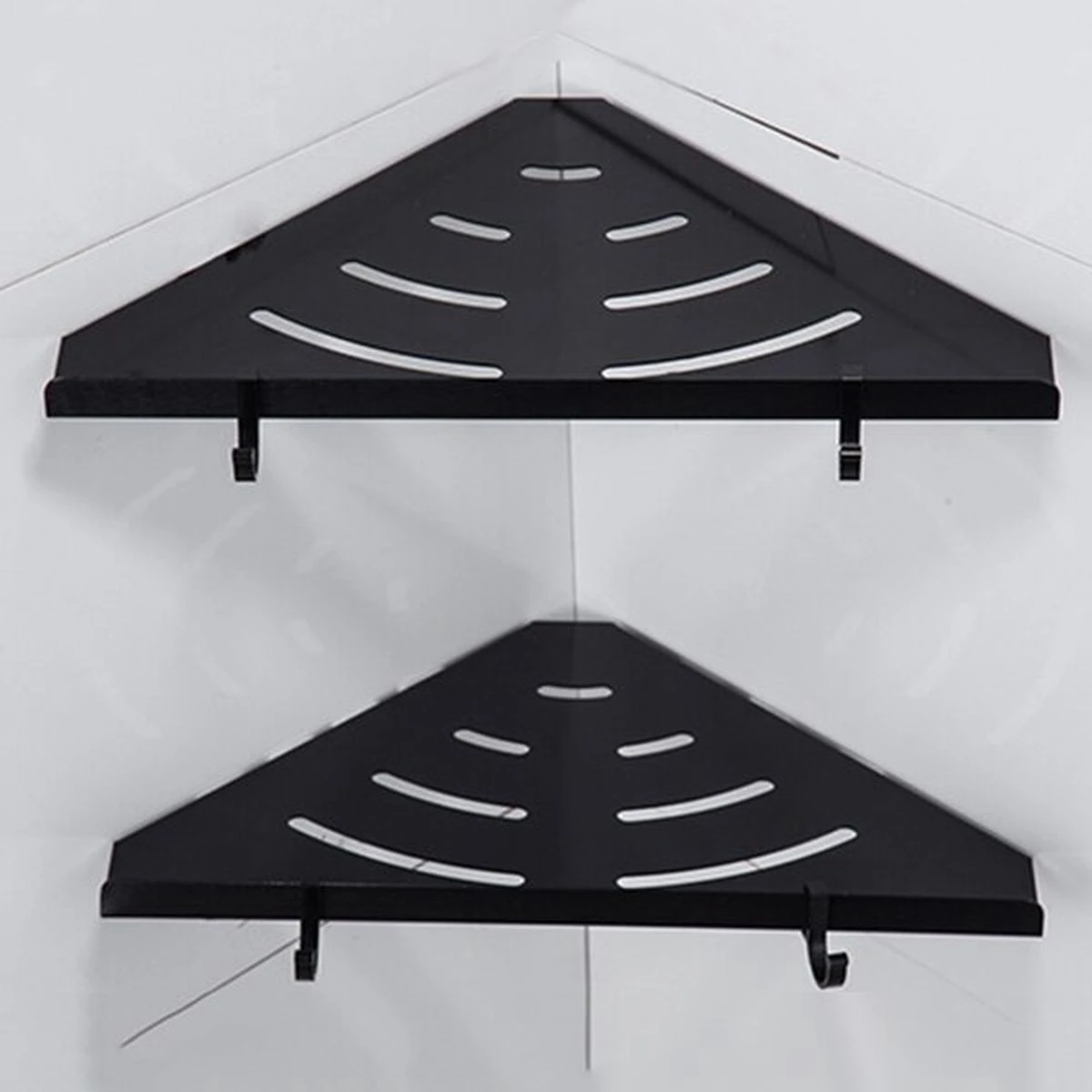 Vannons - Doucherek - Doucherek Hangend - Doucheplankje - Metaal - Set Van 2 - Zwart - Afbeelding 5