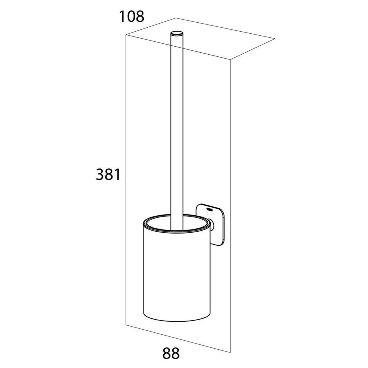Tiger Colar - Toiletborstel Met Houder - RVS Geborsteld - Afbeelding 9