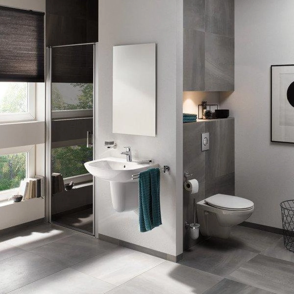 GROHE Bau Cosmopolitan Toiletborstelset - Afbeelding 7