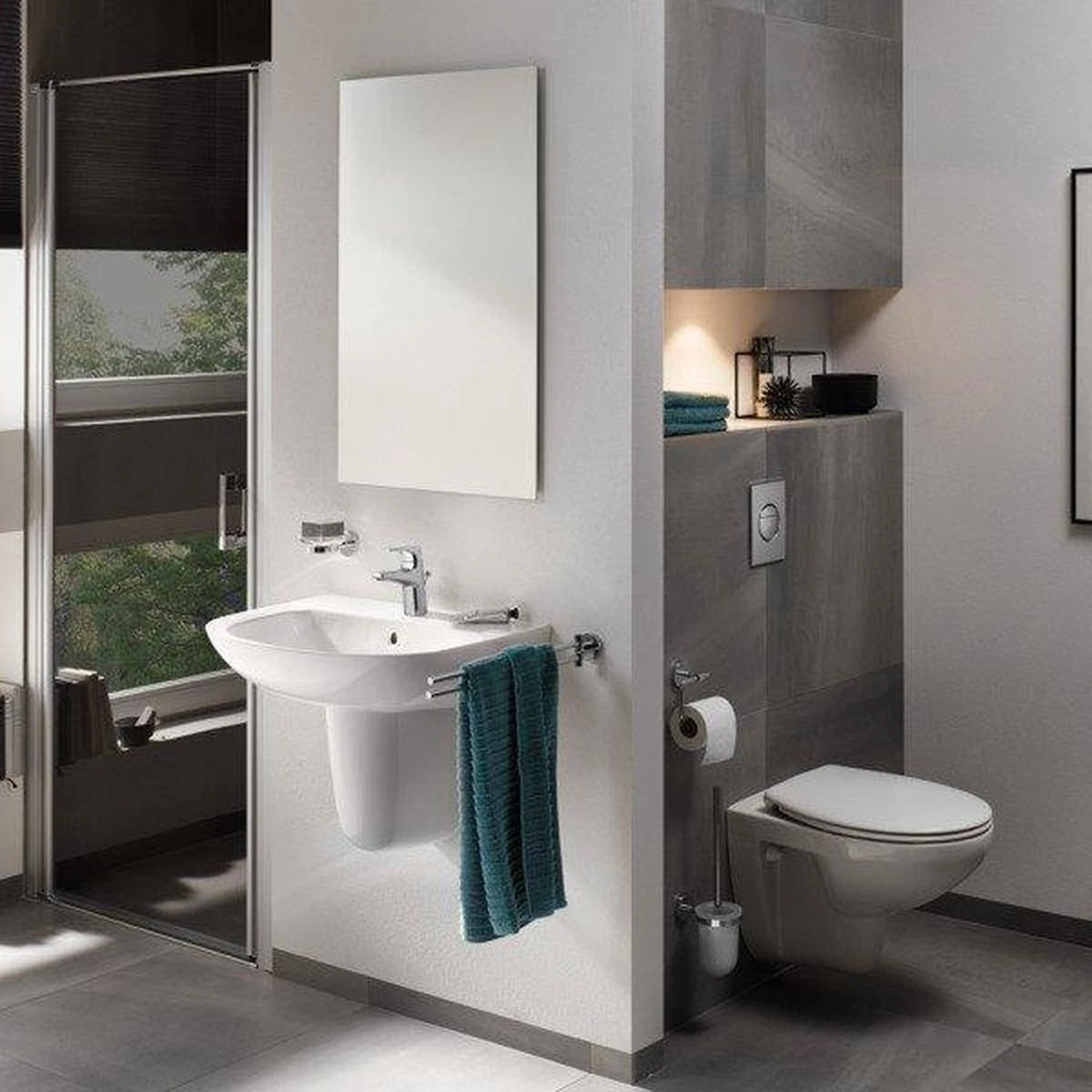 GROHE Bau Cosmopolitan Toiletborstelset - Afbeelding 14