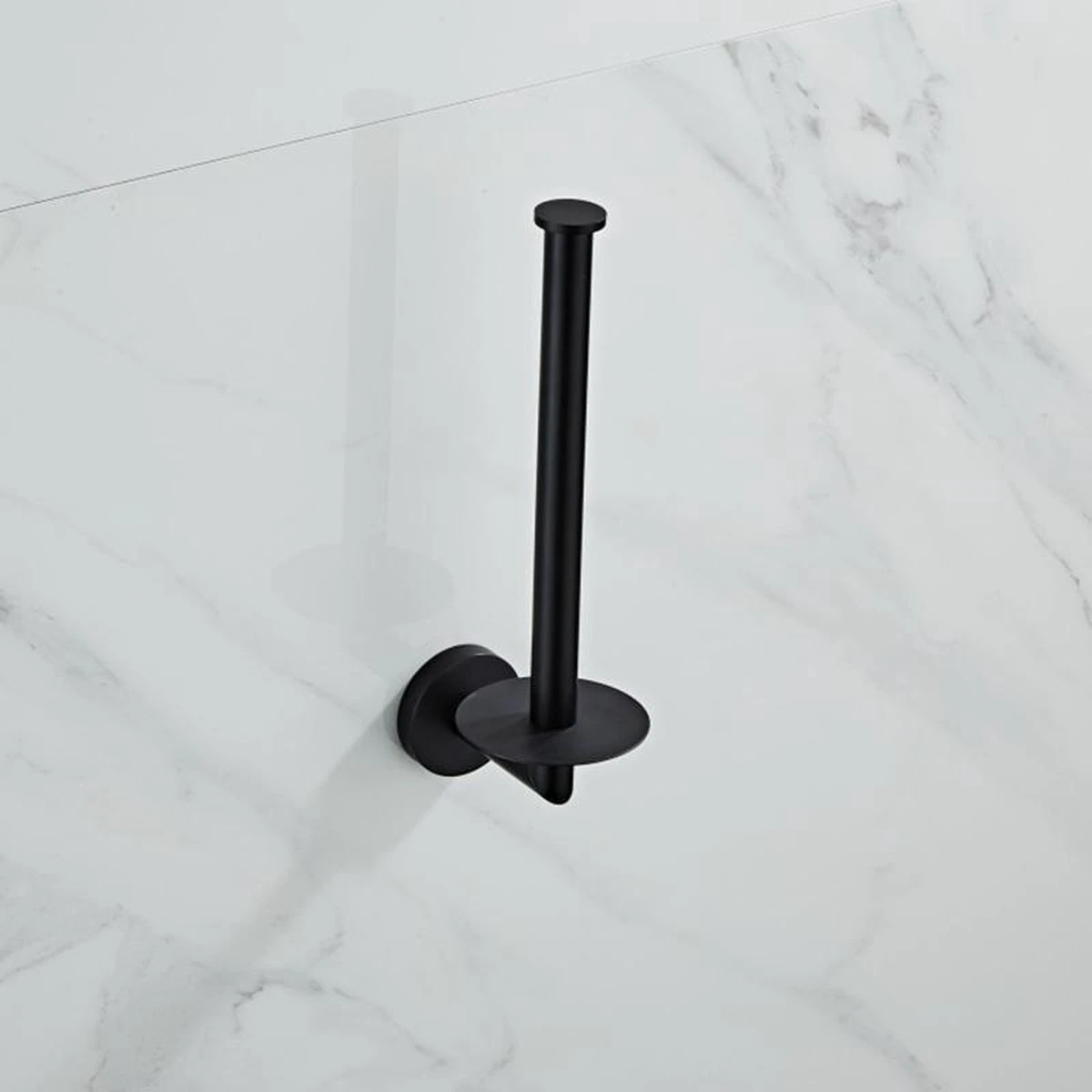 Wc Rolhouder Reserverolhouder Toiletrolhouder Voor 3 Rollen Zwart - Badkamer Accessoires - Hangend - Afbeelding 8