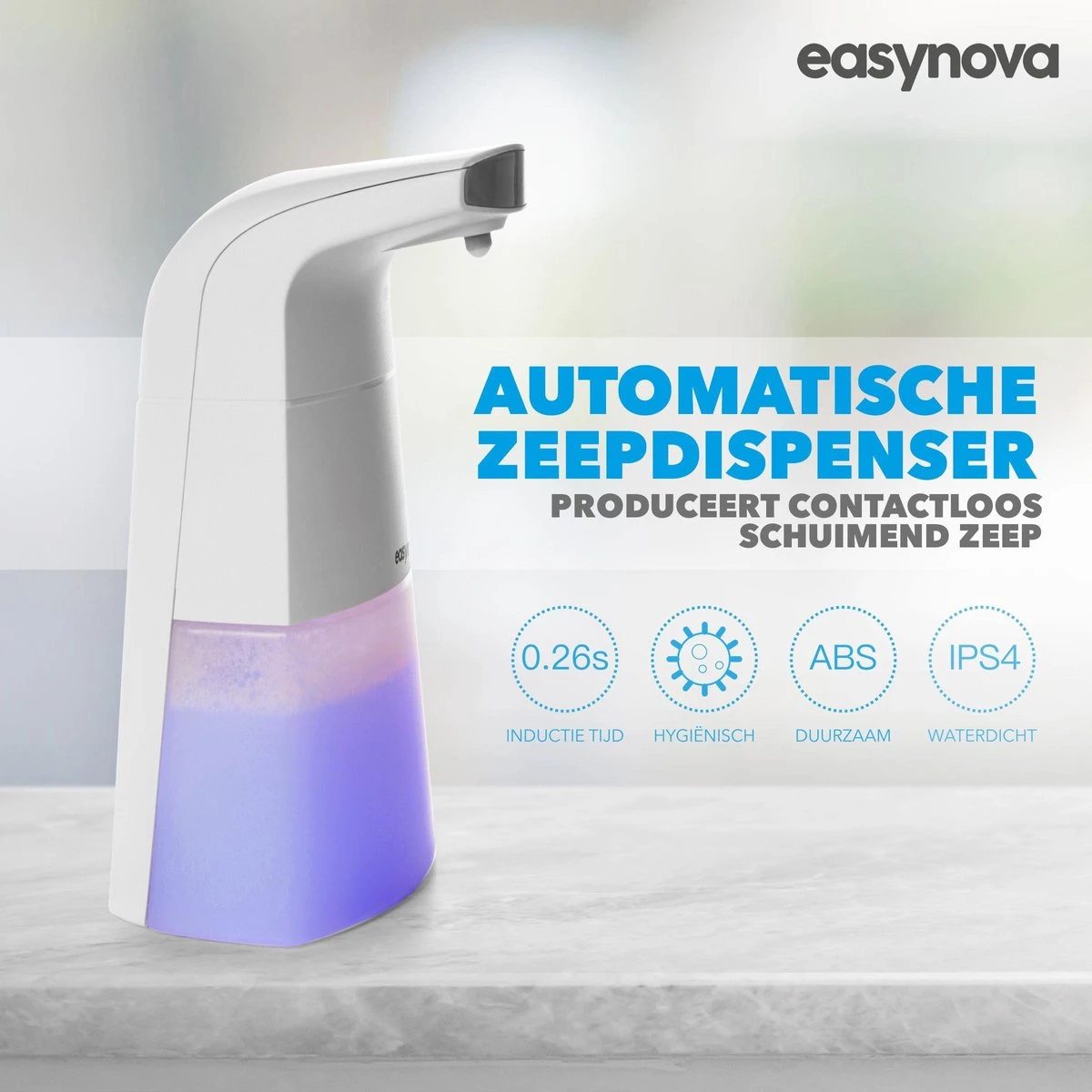 Automatische Foam Dispenser - Schuim - Zeep - Zeepdispenser - Hygiëne - Infrarood Sensor - Schuimzeep Dispenser - Zeeppompje - Elektrische Zeep Dispenser - Dettol Mousse - Afbeelding 7