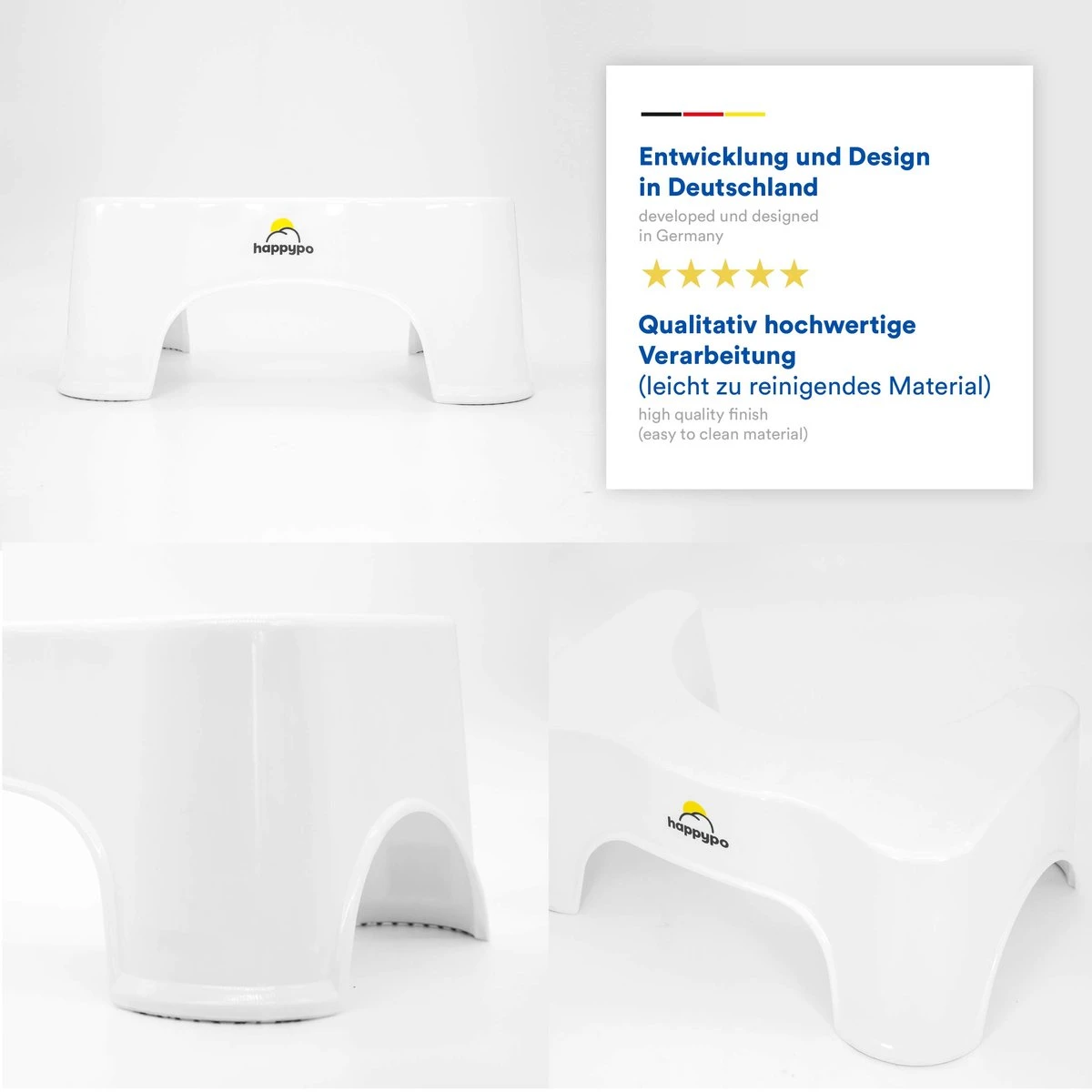 Toilet Kruk 225d X 39b X 17h Cm Voor Aambeien Constipatie Prikkelbare Darm Opgeblazenheid - Afbeelding 5