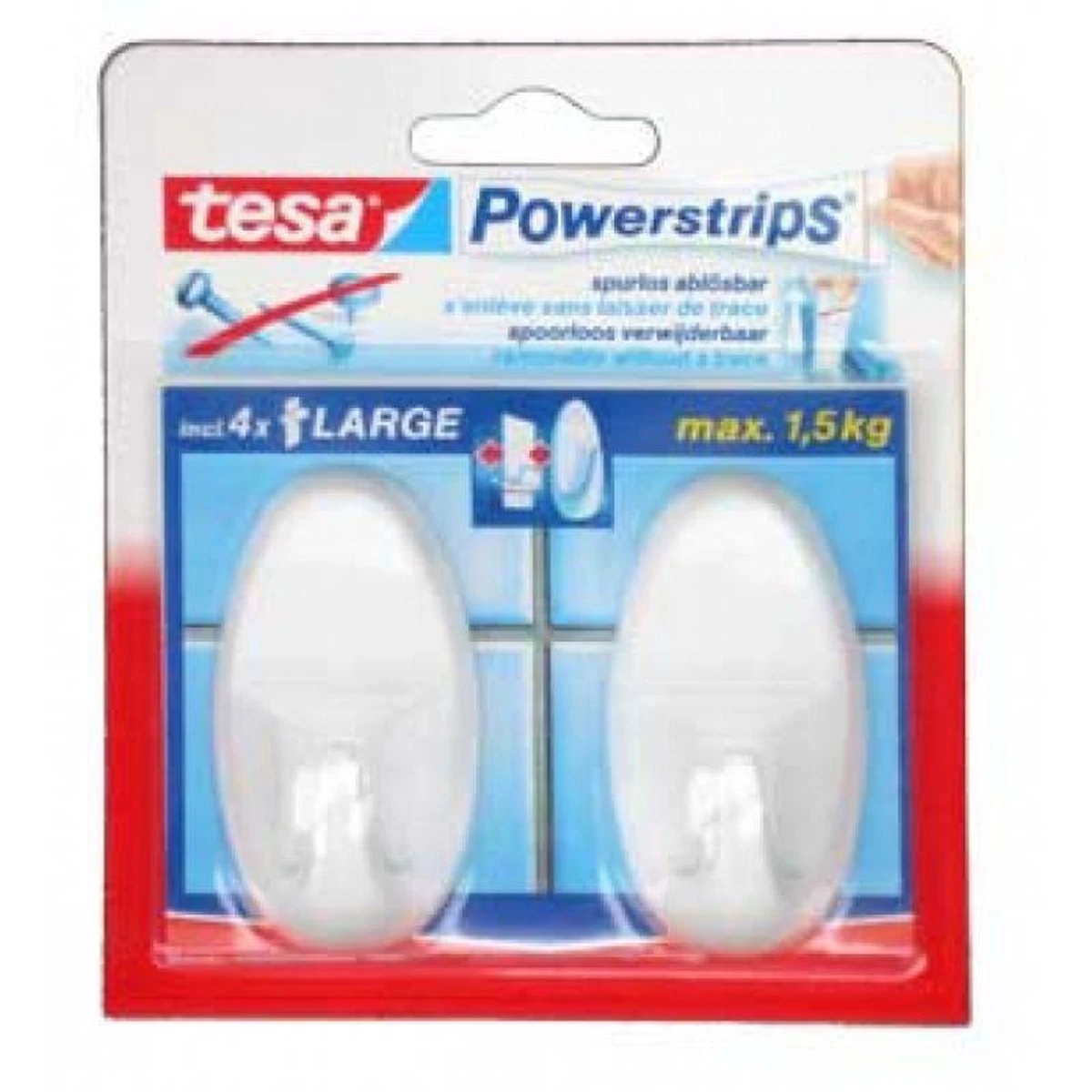 Tesa Powerstrips Haken Large - Wit - 2 Stuks - Afbeelding 11