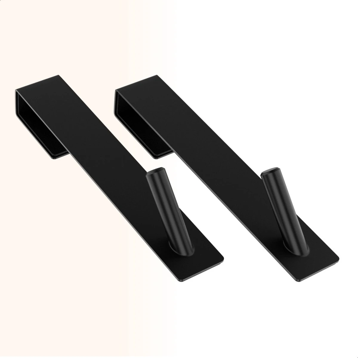 NovaQ Handoekhaakjes - Handoekhouder- Zwart - Douchewand Haak - Set Van 2 Stuks - Afbeelding 9