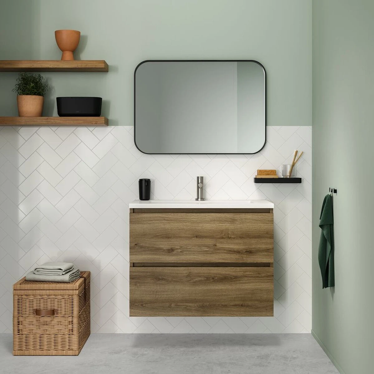 Tiger Carv - Handdoekhaak Klein (2 Stuks) - 1,6 X 1,4 X 2,5 Cm - Zwart - Afbeelding 3