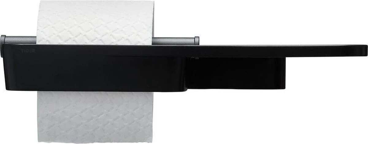Tiger Tess - Toiletrolhouder Met Planchet - 32,1 Cm - Zwart / Antraciet - Afbeelding 9