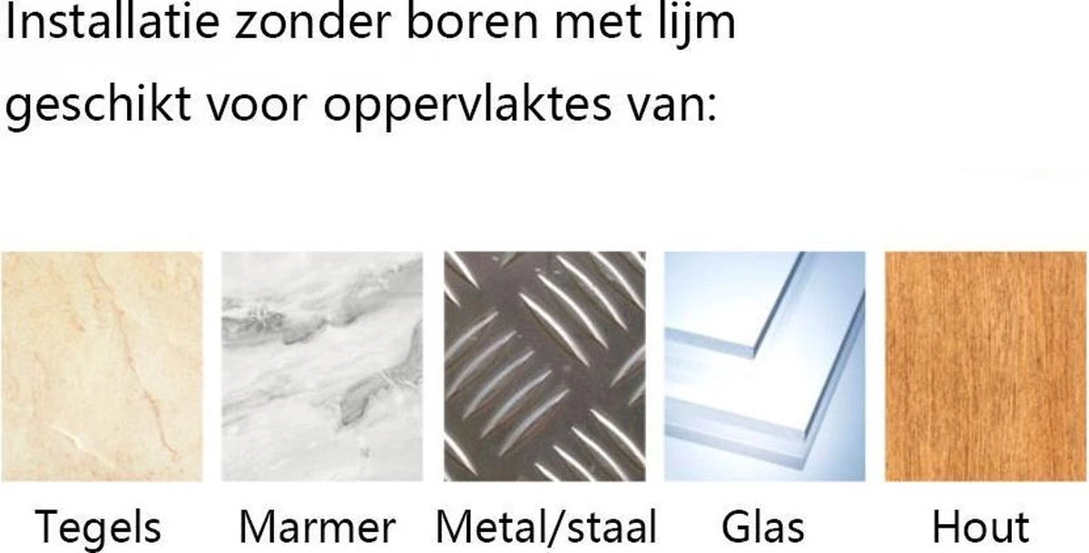 Merkloos Cgoods Handdoekrek Dubbele Stang Zonder Boren - Handdoekrek Badkamer - Handdoekhouder - Handdoekstang - 60CM - Afbeelding 10