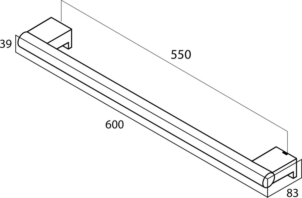 Tiger Bold - Handdoekrek 60 Cm - Zwart - Afbeelding 3