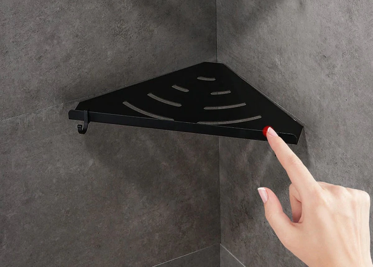 Vannons - Doucherek - Doucherek Hangend - Doucheplankje - Metaal - Set Van 2 - Zwart - Afbeelding 2