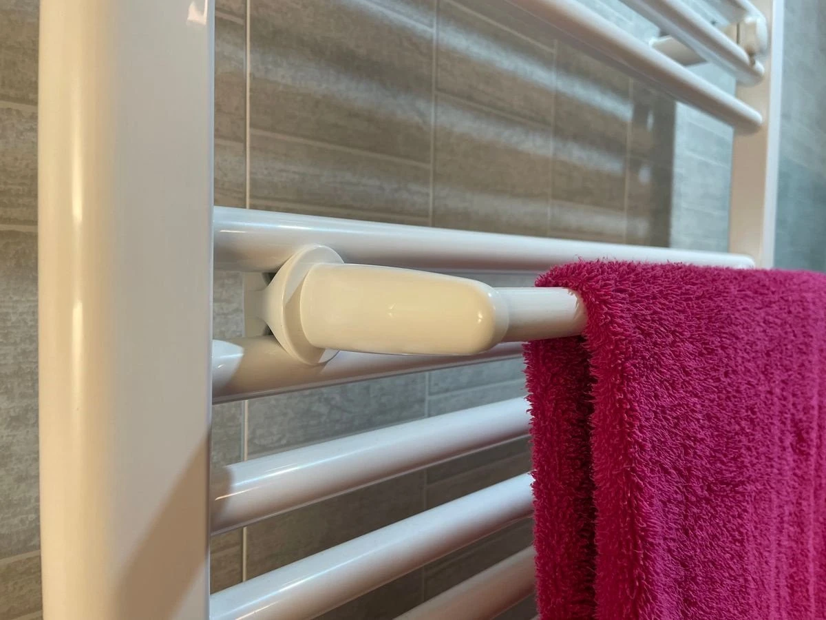 WillieJan Radiator Handdoeken Droog Rek 940W – Wit – 1 Stang – 36 Cm – Radiatorbevestiging – Zonder Boren - Afbeelding 7
