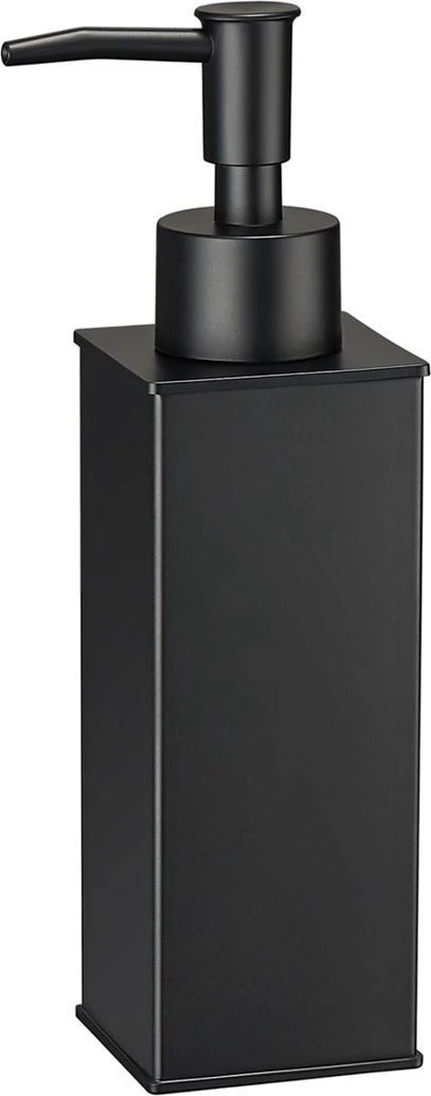 VDN Stainless Zeeppompje - Zeepdispenser - Zeeppompje Vrijstaand - Zwart - Vierkant - RVS
