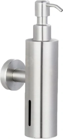 VDN Stainless Zeeppompje - Zeepdispenser Wandmontage - Zilver - Hangend - RVS