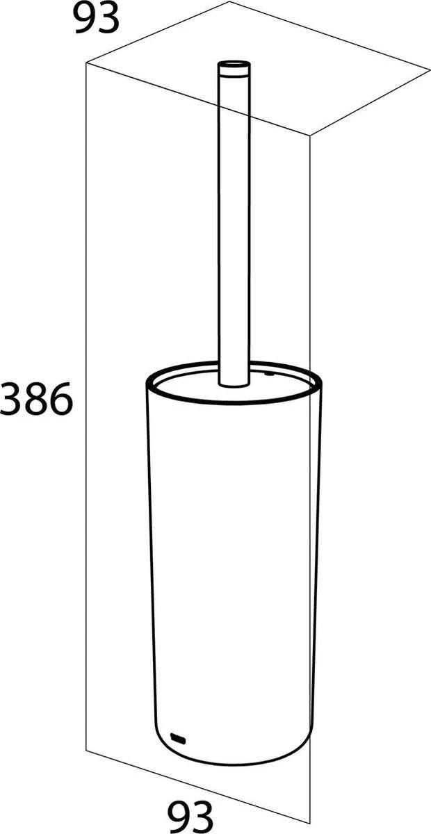 Tiger Urban - Toiletborstel Met Houder Vrijstaand - Zwart - Afbeelding 8