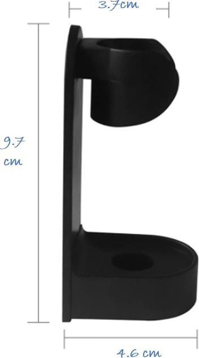 Kwalitatieve Elektrische Tandenborstelhouders ZWART 1 Stuk - Zonder Boren - Geschikt Voor Oral B Toothbrush - Zelfklevend Hangende Houder Voor Elektrische Tandenborstels - Tandenborstelhouder- Standaard - Accessoire - Afbeelding 4