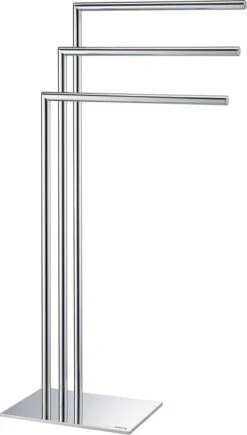 Sealskin Tube - Handdoekrek 3-armig Vrijstaand - Chroom