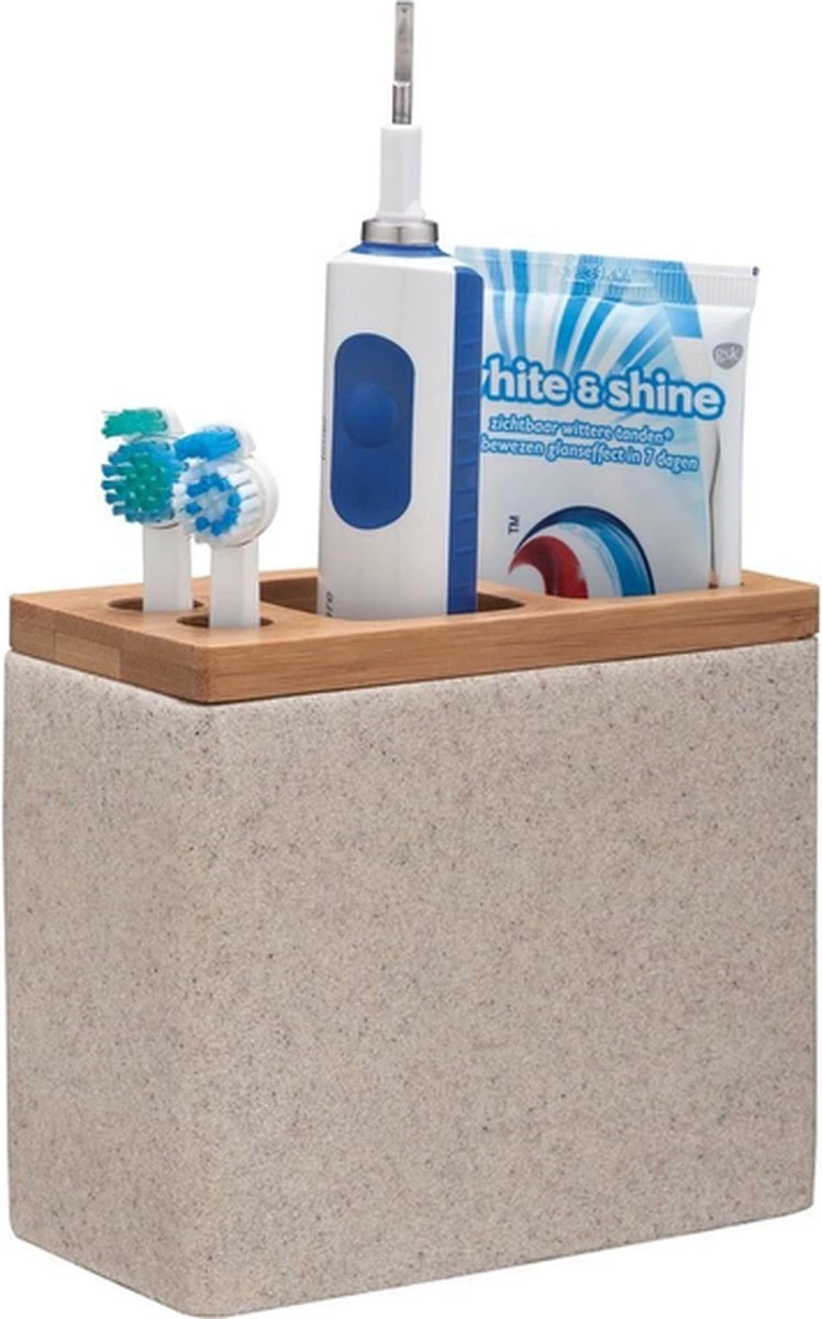 Sealskin Grace Tandenborstelhouder Vrijstaand - Zand - Afbeelding 8