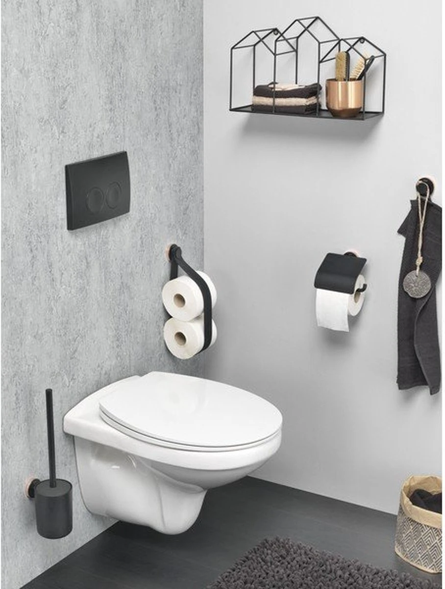 Tiger Urban - Toiletborstel Met Houder Vrijstaand - Zwart - Afbeelding 9